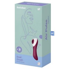   Satisfyer Dual Crush - rechargeable vaginal and clitoral vibrator (red)