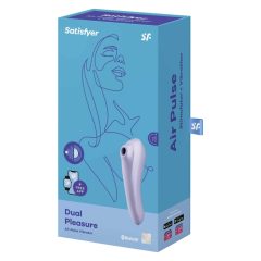   Satisfyer Dual Pleasure - Smart Air-Pulse 2-in-1 Vibrator (Purple)