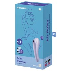   Satisfyer Dual Pleasure - Smart Air-Pulse 2-in-1 Vibrator (Purple)