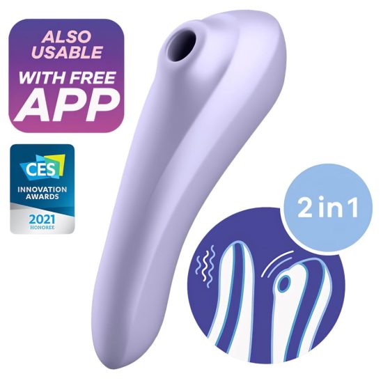 Satisfyer Dual Pleasure - Smart Air-Pulse 2-in-1 Vibrator (Purple)