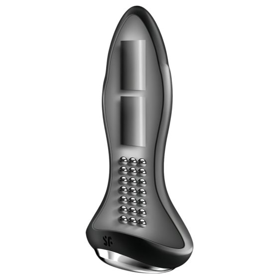 Satisfyer Rotator Plug 1 - rechargeable, beaded anal vibrator (black)