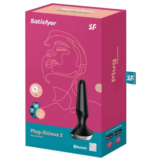 Satisfyer Plug-ilicious 2 - Smart Anal Vibrator (Black)