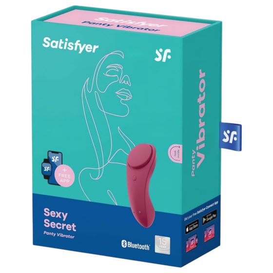 Satisfyer Sexy Secret - smart waterproof panty vibrator (red)