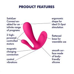 Satisfyer Top Secret Plus - Smart Trifold Vibrator (Pink)