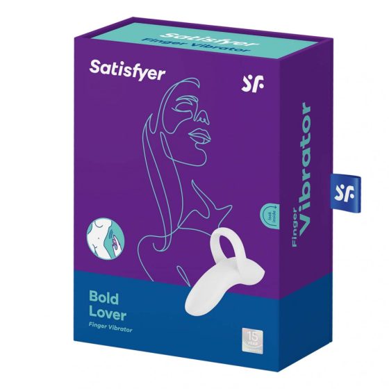 Satisfyer Bold Lover - Rechargeable, Waterproof Finger Vibrator (White)