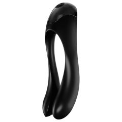   Satisfyer Candy Cane - Rechargeable, Waterproof Double-Ended Vibrator (Black)