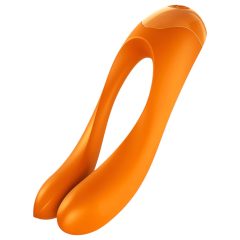   Satisfyer Candy Cane - rechargeable, waterproof two-pronged vibrator (orange)