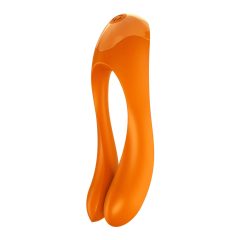   Satisfyer Candy Cane - Rechargeable, Waterproof Dual Vibrator (Orange)