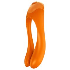   Satisfyer Candy Cane - Rechargeable, Waterproof Dual Vibrator (Orange)