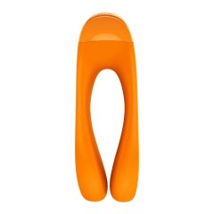   Satisfyer Candy Cane - Rechargeable, Waterproof Dual Vibrator (Orange)