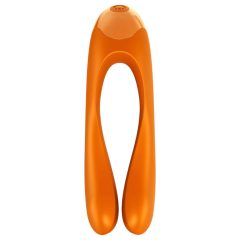   Satisfyer Candy Cane - Rechargeable, Waterproof Dual Vibrator (Orange)