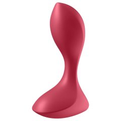   Satisfyer Backdoor Lover - Rechargeable, Waterproof Anal Vibrator (Red)