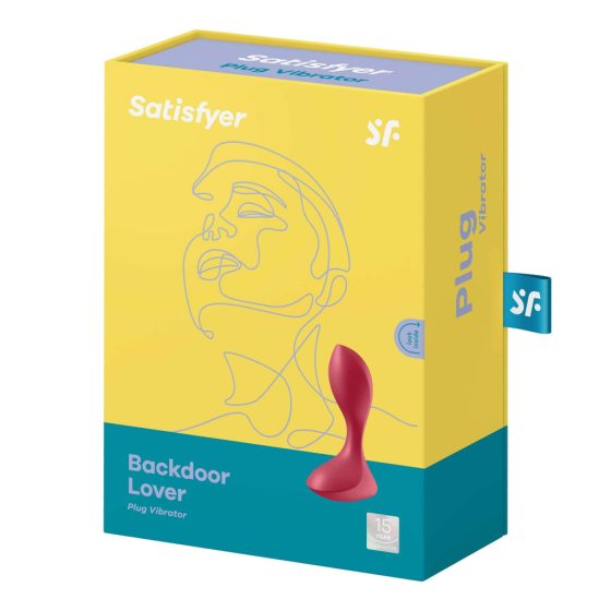 Satisfyer Backdoor Lover - Rechargeable, Waterproof Anal Vibrator (Red)