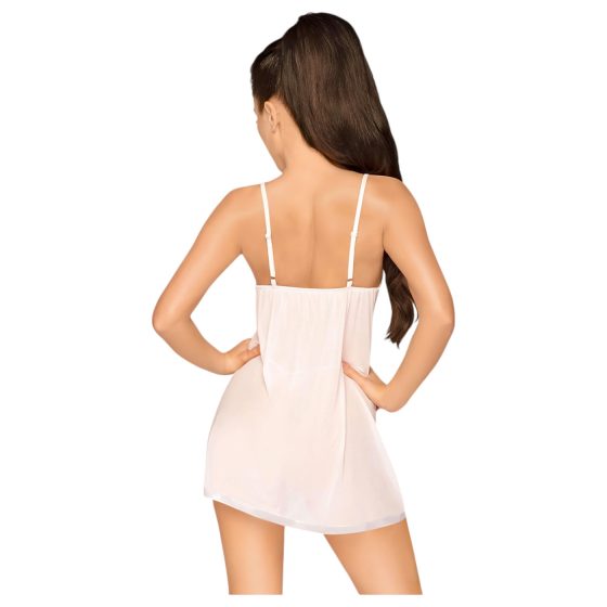 Penthouse Casual Seduction - Lace Nightgown and Thong (White)