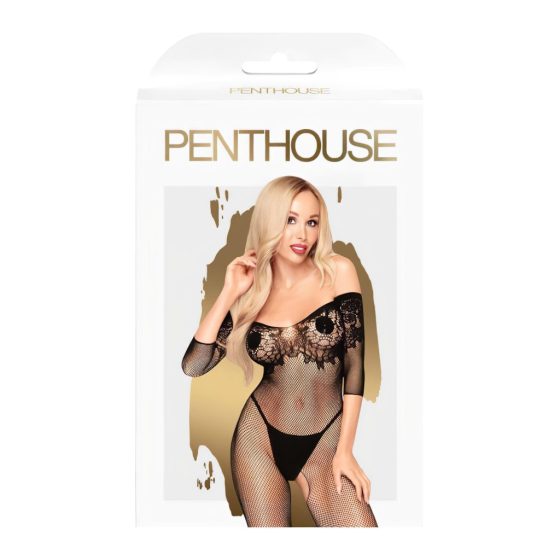 Penthouse High Profile - Floral Jumpsuit (Black)