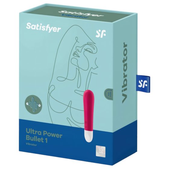 Satisfyer Ultra Power Bullet 1 - Rechargeable, Waterproof Vibrator (Red)