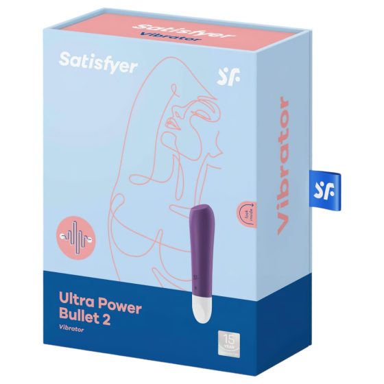 Satisfyer Ultra Power Bullet 2 - Rechargeable, Waterproof Vibrator (Purple)