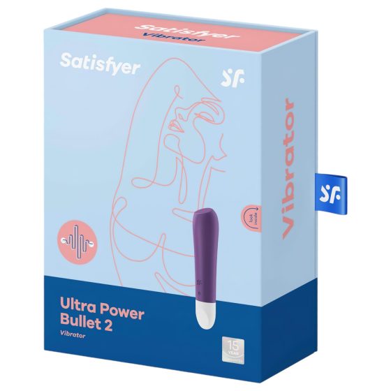 Satisfyer Ultra Power Bullet 2 - rechargeable, waterproof vibrator (purple)