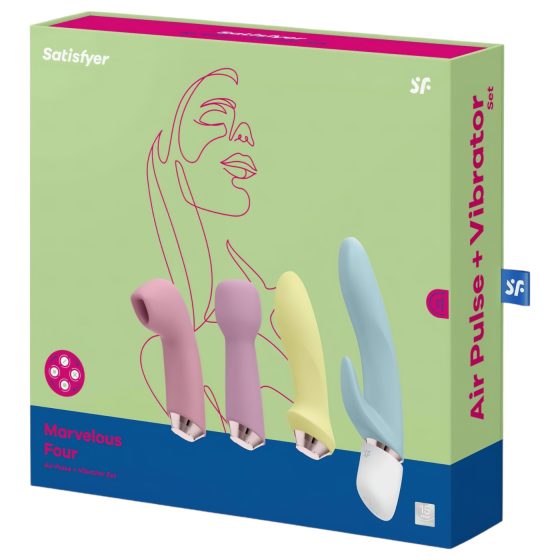 Satisfyer Marvelous Four - Rechargeable Vibrator Set (4-piece)