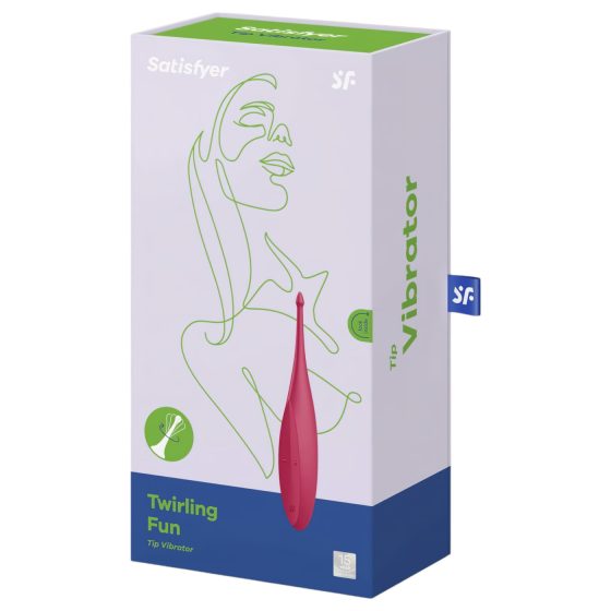 Satisfyer Twirling Fun - rechargeable, waterproof clitoral vibrator (red)