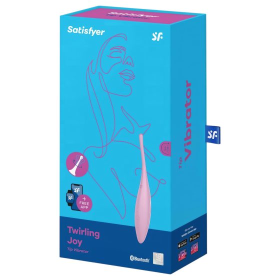 Satisfyer Twirling Joy - Smart Waterproof Clitoral Vibrator (Pink)