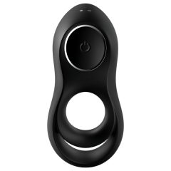   Satisfyer Legendary Duo - Rechargeable Vibrating Cock Ring (Black)