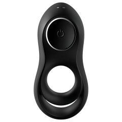   Satisfyer Legendary Duo - Rechargeable Vibrating Penis Ring (Black)