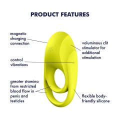   Satisfyer Spectacular - Waterproof Vibrating Cock Ring (Yellow)