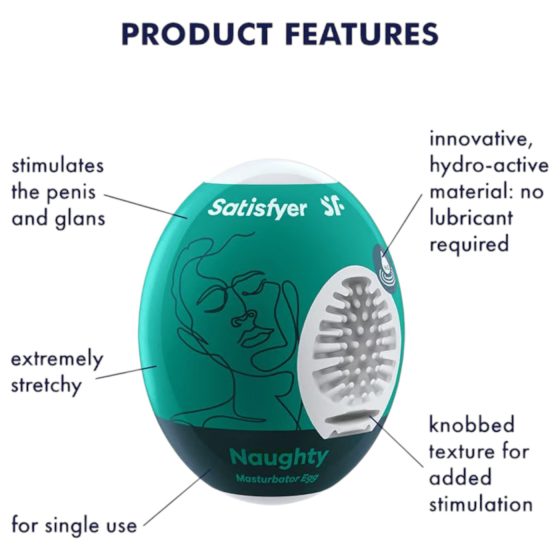 Satisfyer Egg Naughty - Solo Pleasure Egg (1pc)