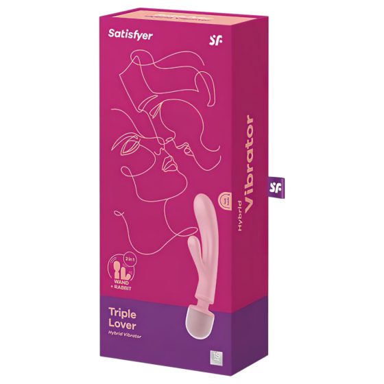 Satisfyer Triple Lover - G-Spot and Massaging Vibrator (Pink)