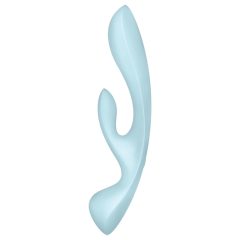   Satisfyer Triple Oh - Rechargeable, Clitoral Arm Vibrator (Blue)