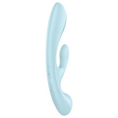   Satisfyer Triple Oh - Rechargeable, Clitoral Arm Vibrator (Blue)