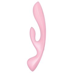 Satisfyer Triple Oh - Rechargeable Clitoral Vibrator (Pink)