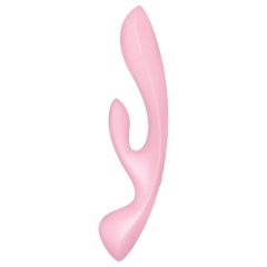 Satisfyer Triple Oh - Rechargeable Clitoral Vibrator (Pink)