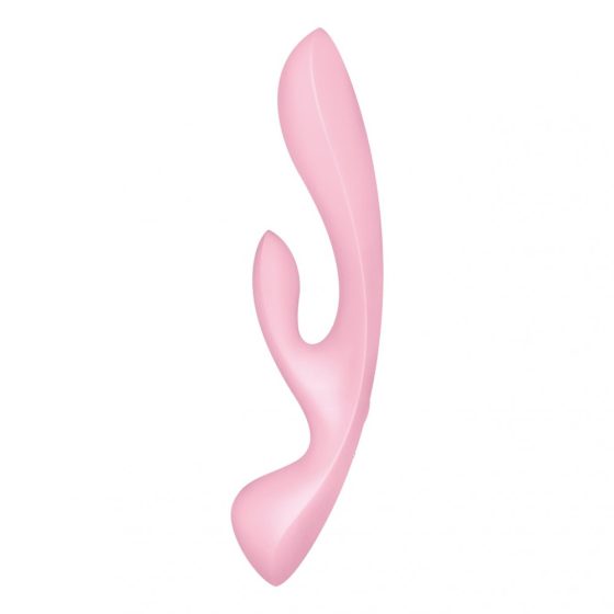 Satisfyer Triple Oh - Rechargeable Clitoral Vibrator (Pink)