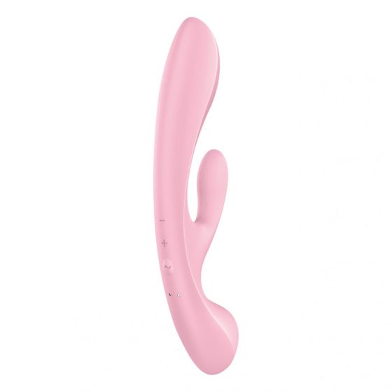 Satisfyer Triple Oh - Rechargeable Clitoral Vibrator (Pink)