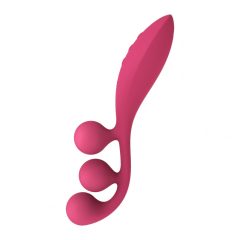   Satisfyer Tri Ball 1 - Rechargeable Multi-Function Vibrator (Red)