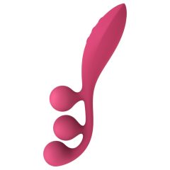   Satisfyer Tri Ball 1 - Rechargeable Multi-Function Vibrator (Red)