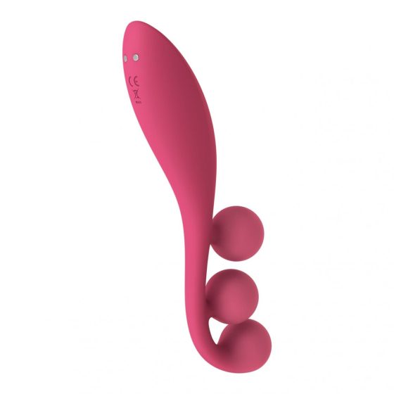 Satisfyer Tri Ball 1 - Rechargeable Multi-Function Vibrator (Red)