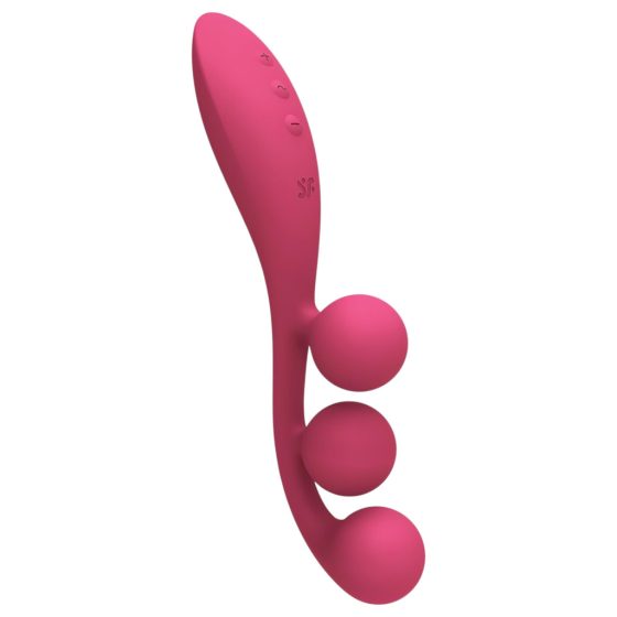 Satisfyer Tri Ball 1 - Rechargeable Multi-Function Vibrator (Red)