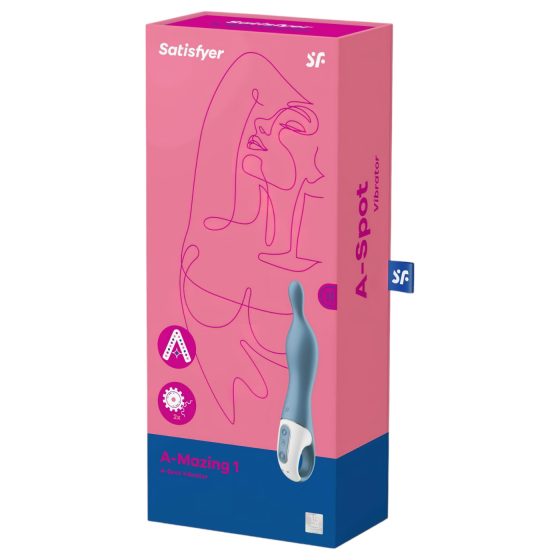 Satisfyer A-Mazing 1 - Rechargeable A-Spot Vibrator (Blue)