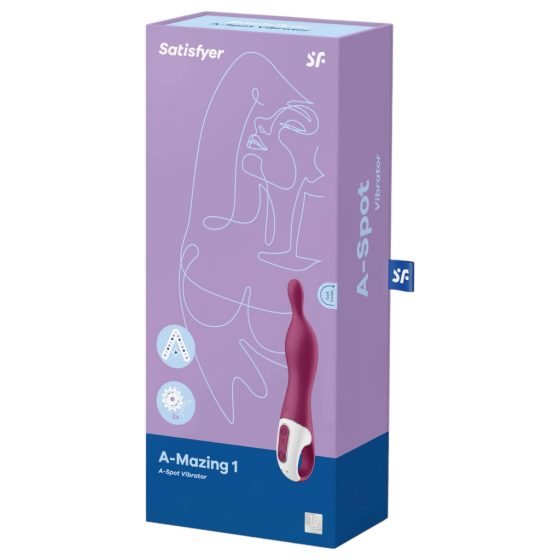 Satisfyer A-Mazing 1 - Rechargeable A-Spot Vibrator (Red)