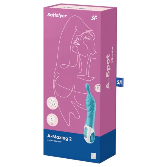 Satisfyer A-Mazing 2 - Rechargeable A-Spot Vibrator (Turquoise)