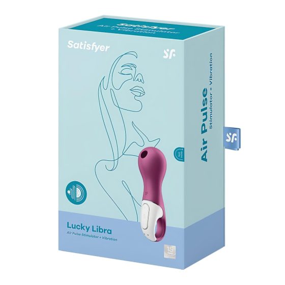 Satisfyer Lucky Libra - Rechargeable Air-Pulse Clitoral Stimulator (Purple)