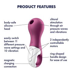   Satisfyer Lucky Libra - Rechargeable Air-Pulse Clitoral Stimulator (Purple)