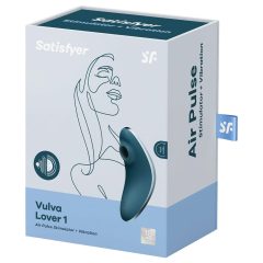   Satisfyer Vulva Lover 1 - Rechargeable Air-Pulse Clitoral Vibrator (Blue)