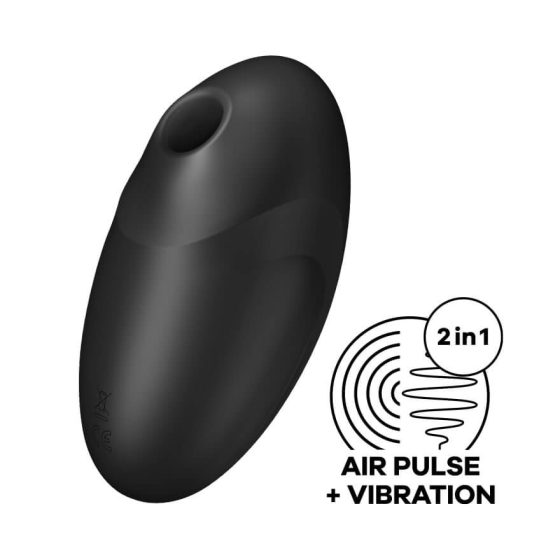 Satisfyer Vulvа Lover 3 - Rechargeable Air-Pulse Clitoris Stimulator (Black)