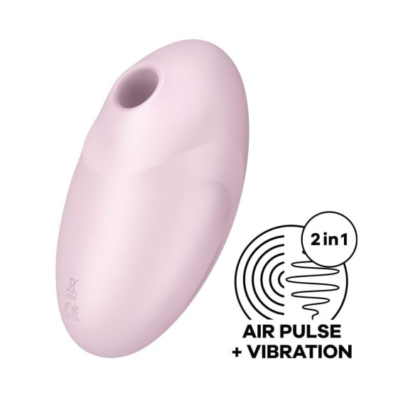 Satisfyer Vulva Lover 3 - Rechargeable, Air Wave Clitoral Stimulator (Pink)