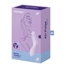   Satisfyer Curvy Trinity 2 - Rechargeable Air-Pulse 2in1 Vibrator (Purple)