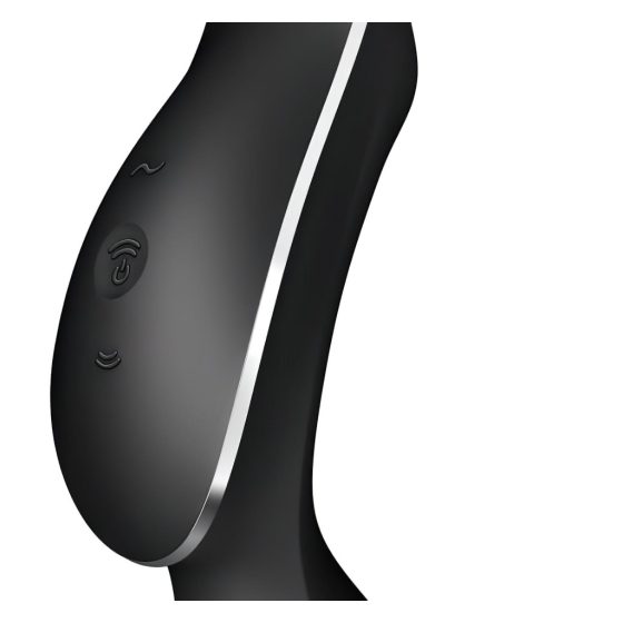 Satisfyer Curvy Trinity 2 - Rechargeable Air Pulse 2in1 Vibrator (Black)